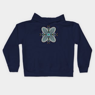 Fleur de Lis Mandala Kids Hoodie